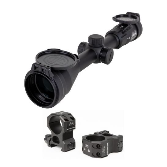 Sig Sauer Buckmaster 3-9x50mm Hellfire Rifle Scope & Sig Sauer Buckmaster High Profile Scope Rings
