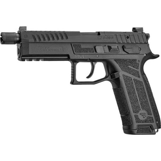 CZ P-09 F Nocturne SR 5.3" Threaded 9mm 21rd Pistol, Black