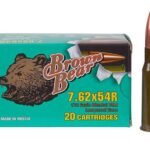Brown Bear 7.62×54 Russian, 174gr, FMJ, Steel Cased, 20rd Box