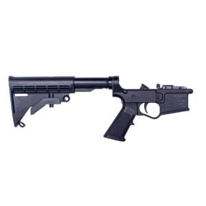 ET Arms Plum Crazy Gen II AR-15 Complete Lower, Polymer, Nano Lower Parts Kit, M4 Stock, Black