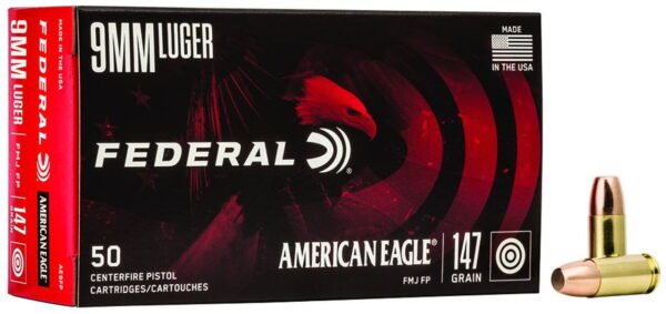Federal Standard 9mm Full Metal Jacket 147gr, 50Box