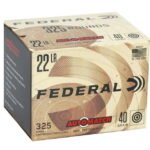 Federal AutoMatch .22 LR, 40gr, Solid Round Nose, 325rd Brick