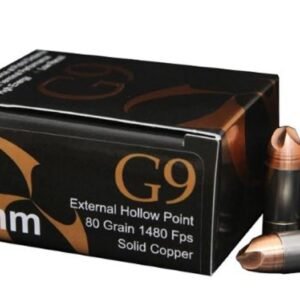 G9 9mm, 80gr, Solid Copper External Hollow Point, 20rd Box