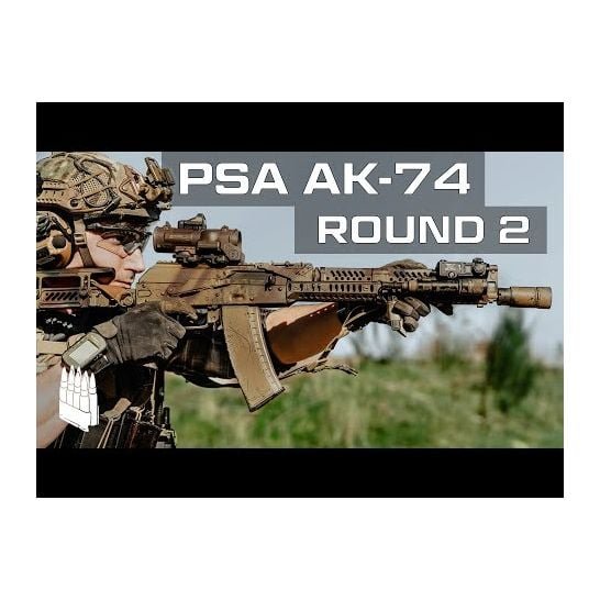 AK-74 MOEkov Rifle with Toolcraft Trunnion, Bolt, and Carrier, Black