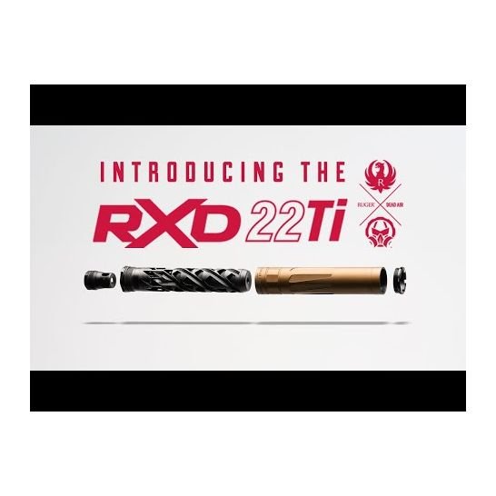 Dead Air RXD22Ti .22LR Suppressor, Burnt Bronze - RXD22TiBB