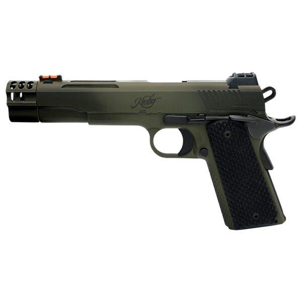 Kimber Rampart 10mm, 5" Barrel, Olive Drab Green Cerakote, Compensator, 8rd