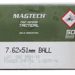 Magtech Tactical M80 Ball 7.62x51mm, 147gr, Full Metal Jacket, 50rd Box