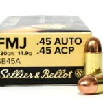 Sellier & Bellot .45 ACP, 230gr, FMJ, 50rd Box