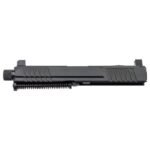 Polymer80 PFC9/ PF940C Slide Assembly, Optic Cut, 4.5″ Threaded Barrel, Night Sights, Black