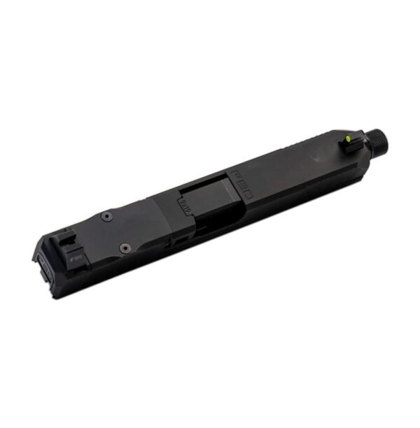 Polymer80 PFS9/ PF940V2 Full Size Slide Assembly, Optic Cut, Threaded Barrel, Night Sights, Black