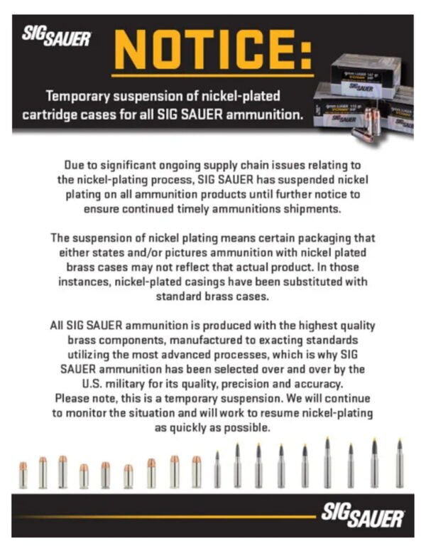 Sig Ammo Elite 9mm, 115gr, V-Crown JHP, 20rd Box