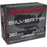 Close× Winchester Silvertip .380 ACP, 85gr, Silvertip Jacket Hollow Point, 20rd Box