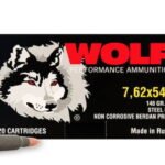 Wolf 7.62x54R, 148gr, Full Metal Jacket, Steel Case, 20rd